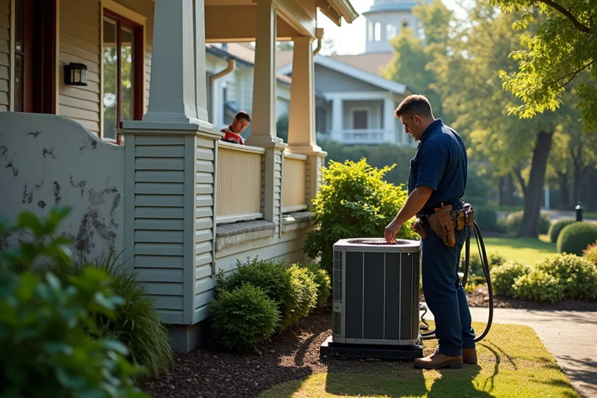 Heat pump added to a gas furnace at an early-1900s craftsman bungalow in Olympia’s South Capitol neighborhood